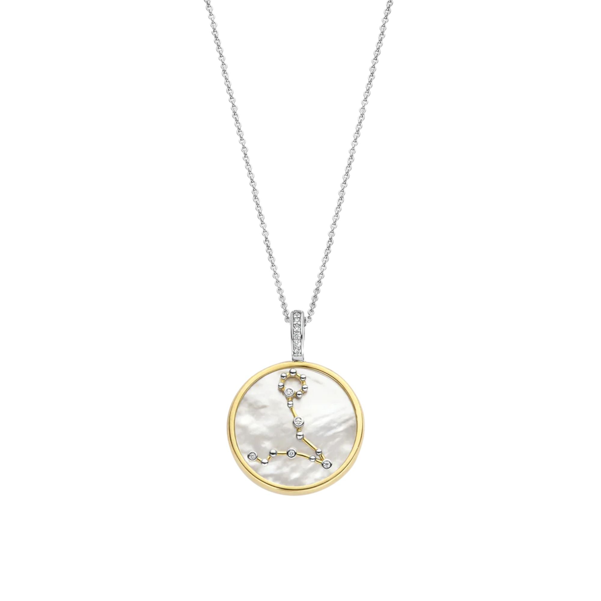 Ti Sento Pisces Zodiac Sign Gold Plated Pendant Keanes Jewellers