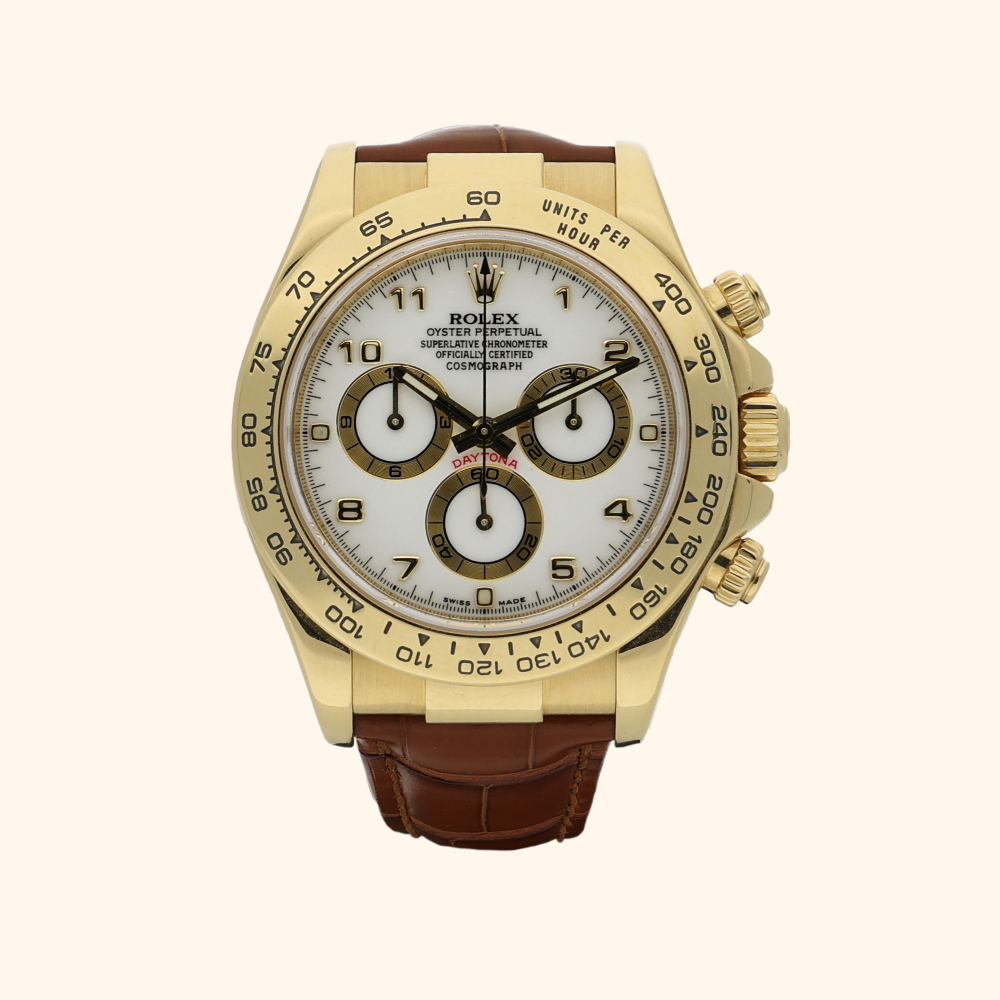 Pre-Owned Rolex Cosmograph Daytona 18K Yellow Gold - Front