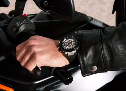 Tissot Watch on Motorcyclist - Book a Watch Appointment With Us