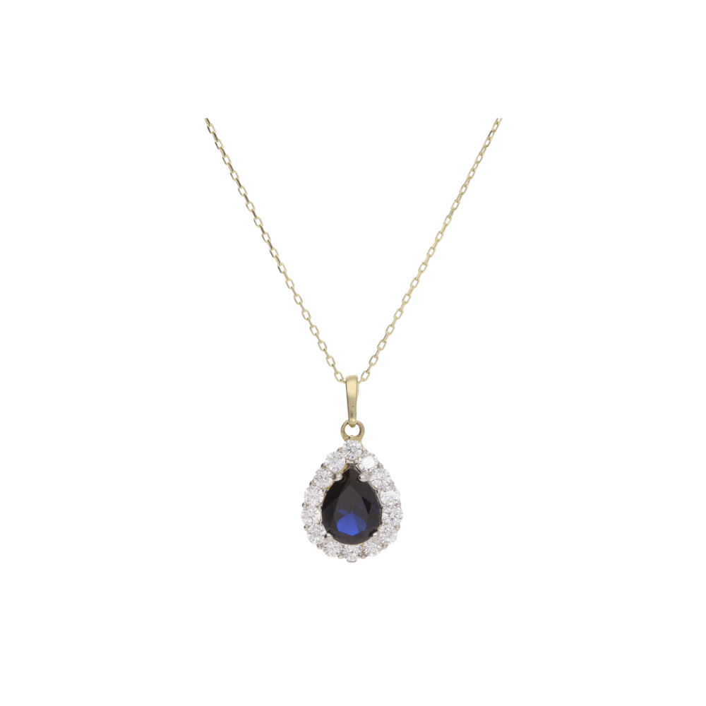 Oval blue sapphire wisp necklace by Jennie Kwon | Finematter