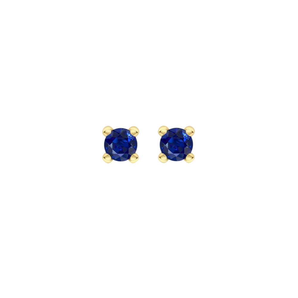 Amazon.com: 14k White Gold 4mm Sapphire Stud Earrings Birthstone September  Gemstone Fine Jewelry For Women Gifts For Her: Clothing, Shoes & Jewelry